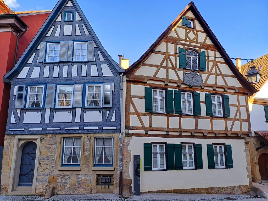Schillers Geburtshaus, Marbach, Altstadt, Fachwerkhäuser
