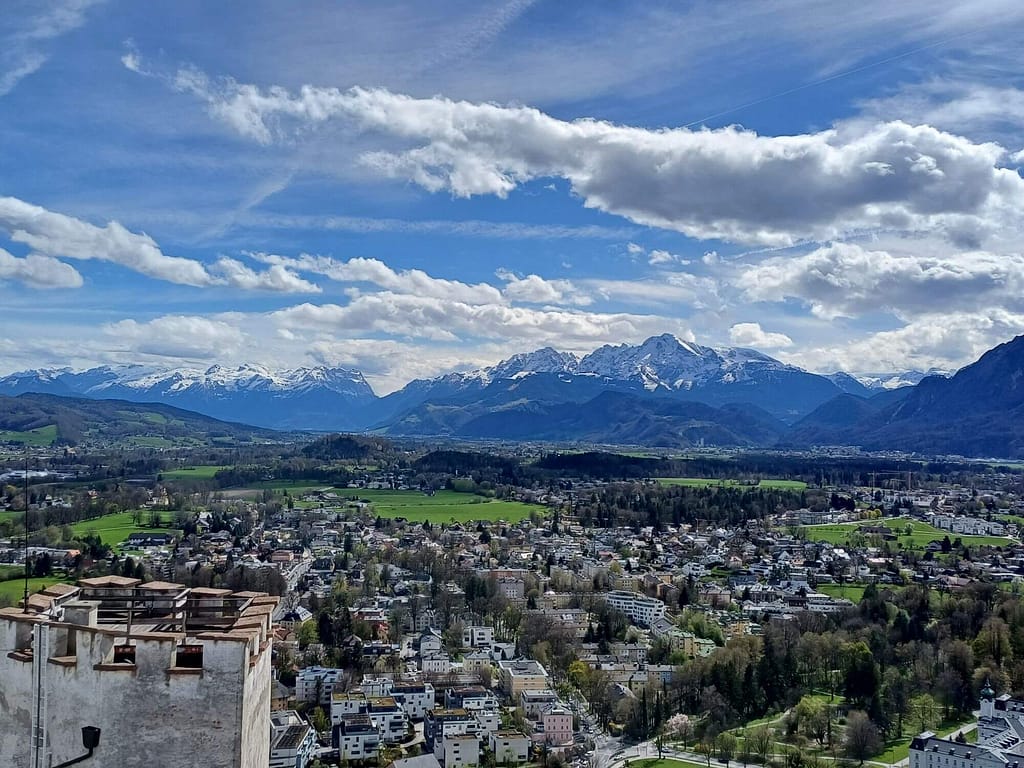 Salzburg, Festung, Aussicht, Berge