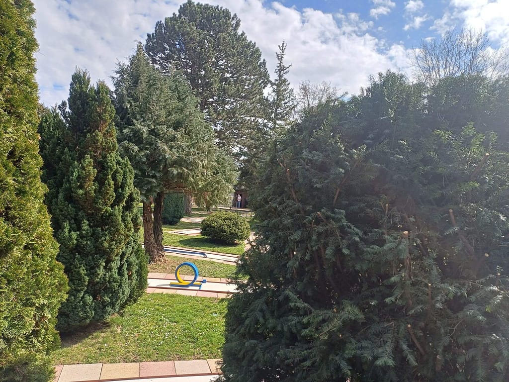 Die Minigolfanlage auf der Stuttgarter Uhlandshöhe