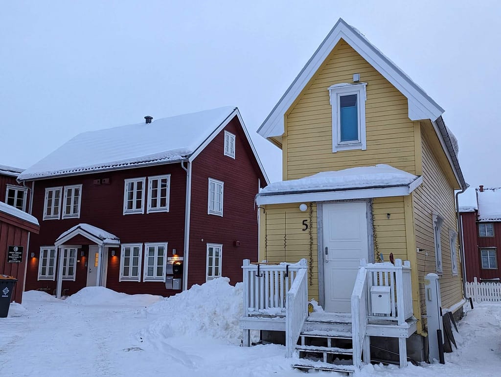 bunte Holzhäuser, Tromso
