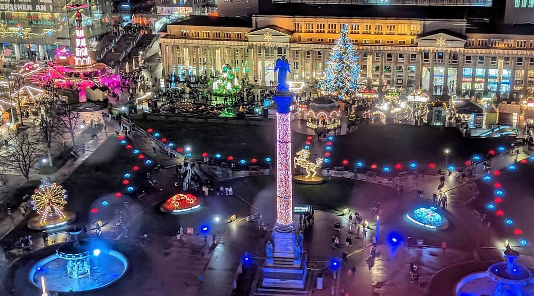 Stuttgart, Schlossplatz, Königsbau, Riesenrad