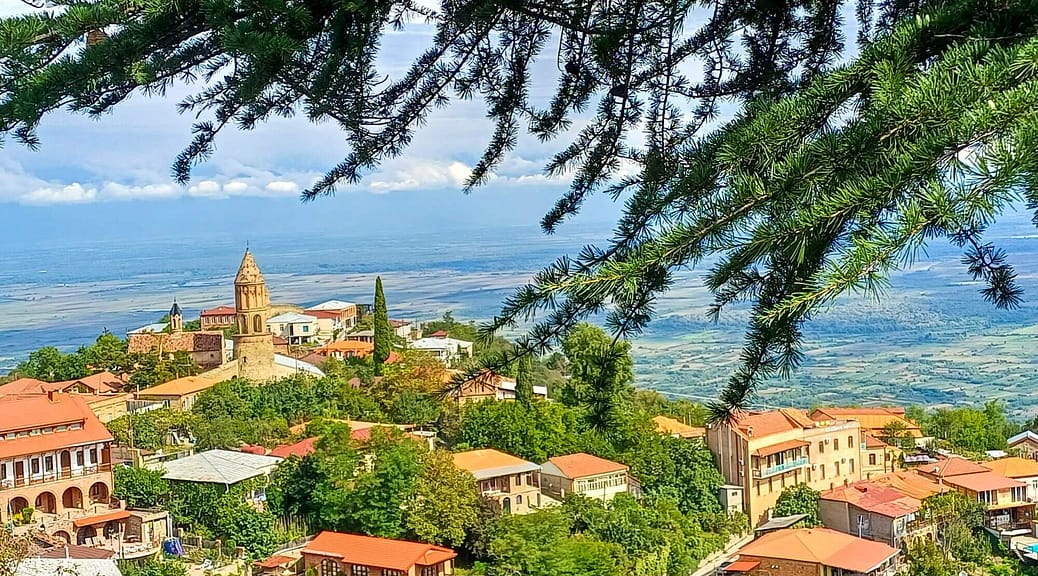 Georgien, Sighnaghi, Alasani-Ebene