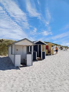 Am Strand von Skanörs havsbad Skanör, Strand, Havsbad, Badehäuschen