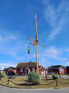 Am Strand von Skanörs havsbad Skanör, Hafen, Havsbad