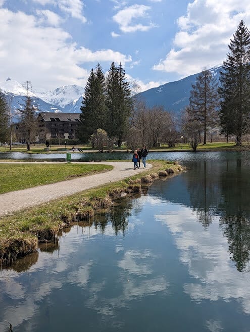 Bad Hofgastein, Kurpark, See, Berge