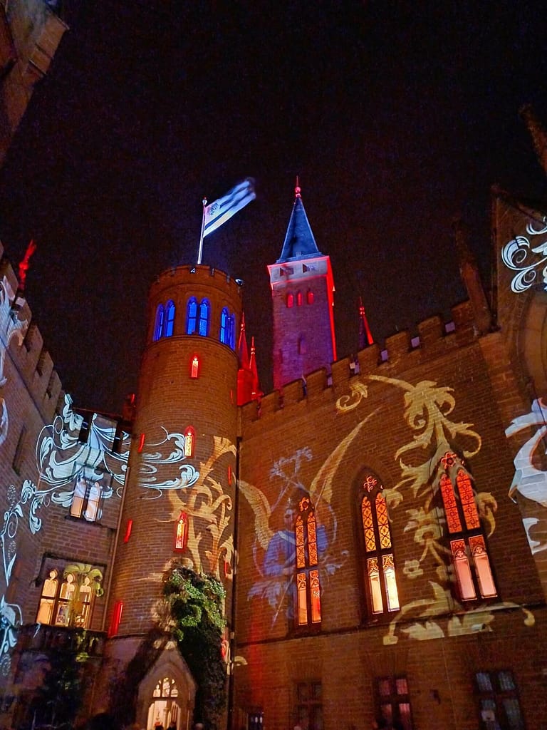 Königlicher Winterzauber, Burghof, Burg Hohenzollern