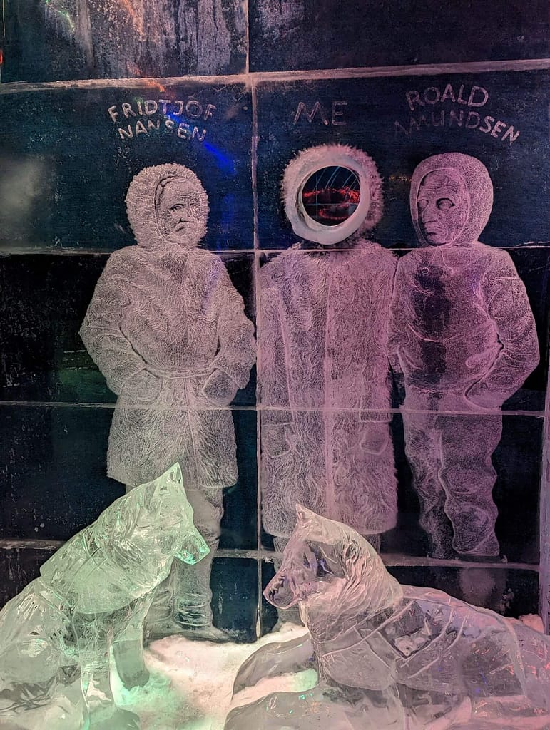 Skulpturen, Polarforscher, Magic Ice Bar, Tromso